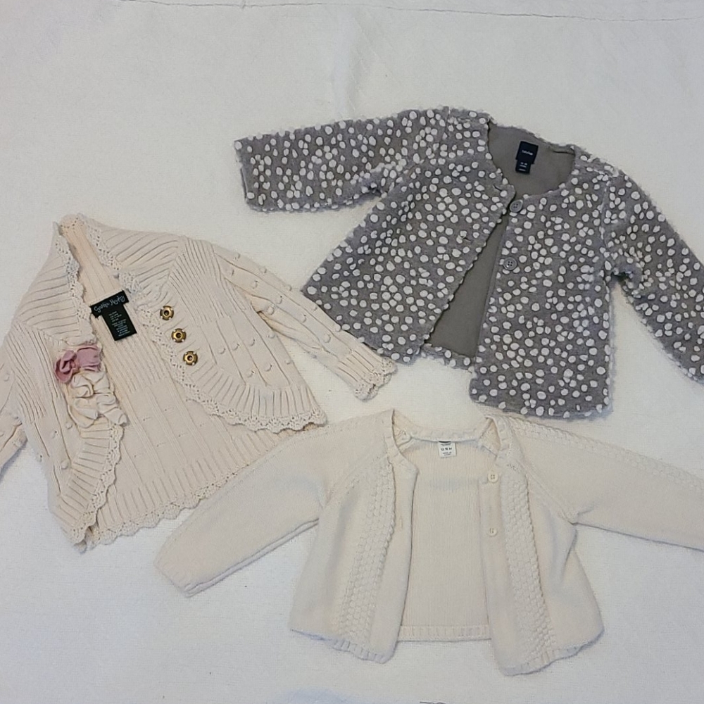 Baby Girls Sweaters (Lot of 3)